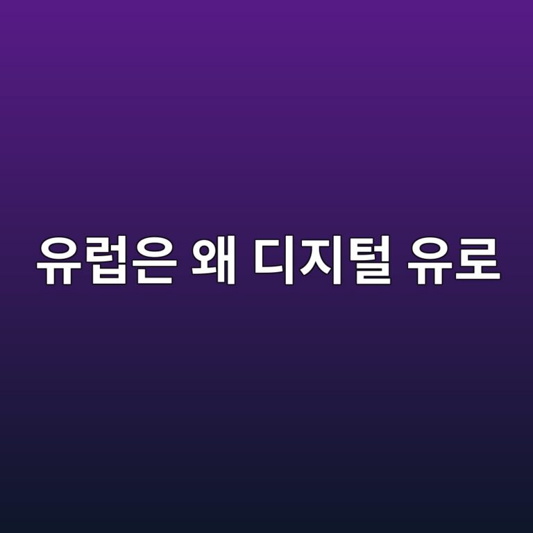 유럽은 왜 디지털 유로 - Generated Thumbnail