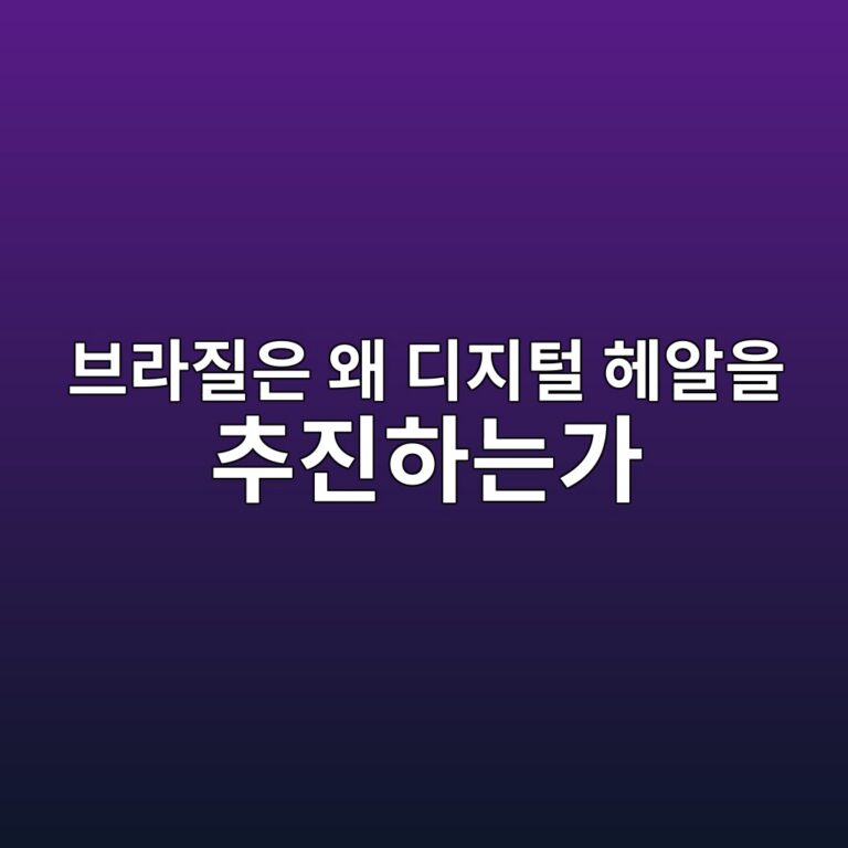 브라질은 왜 디지털 헤알을 추진하는가 - Generated Thumbnail