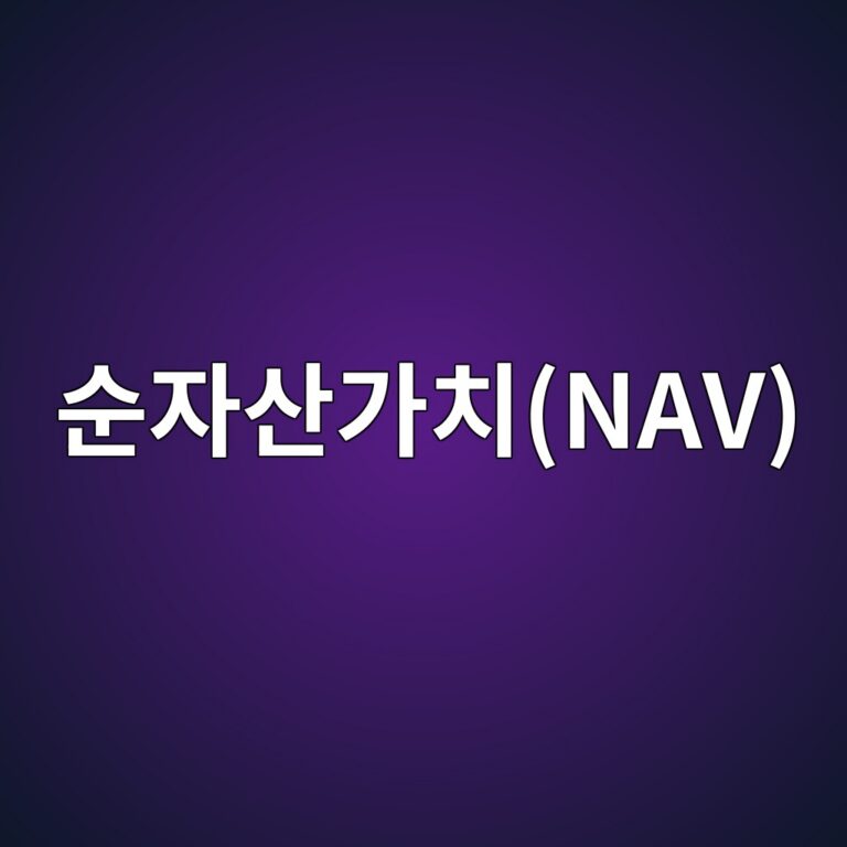 순자산가치(NAV)
