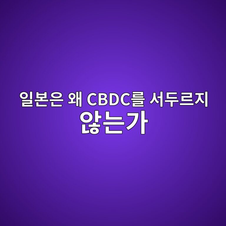 일본은 왜 CBDC를 서두르지 않는가 - Generated Thumbnail