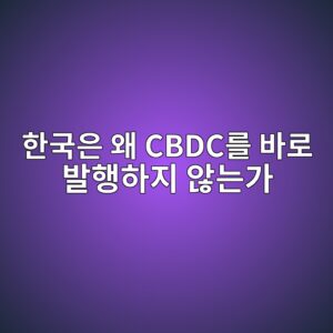 한국은 왜 CBDC를 바로 발행하지 않는가 - Generated Thumbnail
